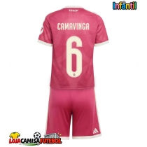 Camisa de Futebol Real Madrid Eduardo Camavinga #6 Equipamento Alternativo Infantil 2026-27 Manga Curta (+ Calças curtas)